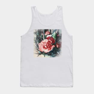 Red carnation Tank Top